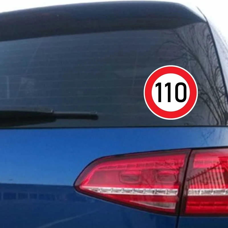 Наклейки на машину без превышения скорости 110. Внедорожник. Дизельные автомобили.