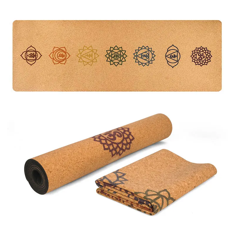 183X68cm натуральный пробковый ТПЭ Коврик для йоги фитнес зал спортивные коврики
