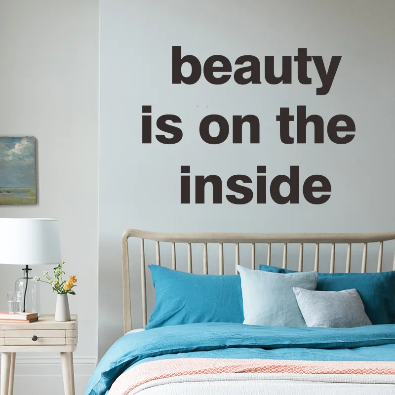 

New Simple English Slogan Bedroom Living Room Porch Wall Beautification Decorative Wall Sticker
