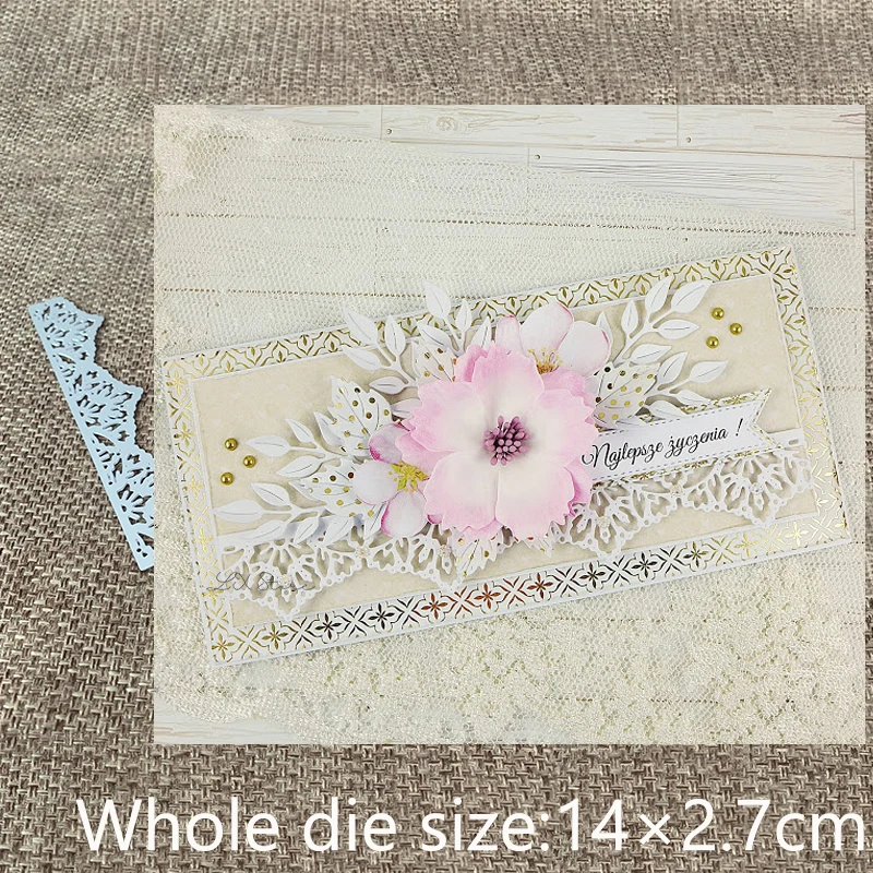 

Новый дизайн, металлический трафарет для рукоделия, пресс-формы, кружевные кромки, украшение для скрапбукинга, высечки для альбома, бумаги, ...