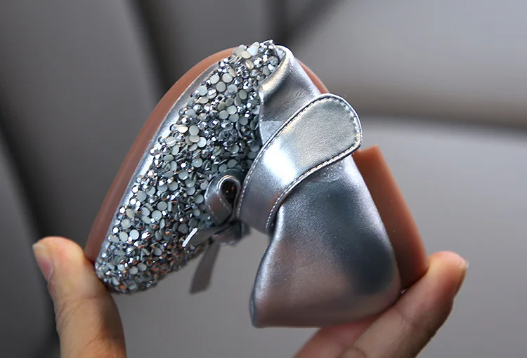 

Autumn Girls Shoes Rhinestone Princess Shoes Baby Soft Bottom Dance Shoes Children's Shoes Girls Leather Shoes