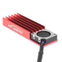 xt xinte m 2 2280 ssd heatsinks with 20mm dc5vdc12v 3pin fan cooling radiator cooler for desktop computer for nvme pcie sata