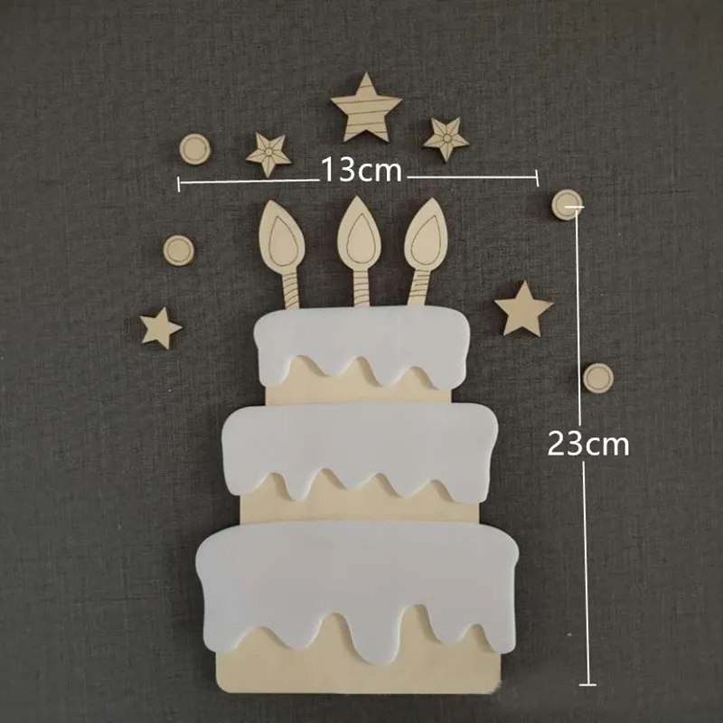 Деревянные поделки с цифрами 0-9 баннер на день рождения Фотофон Настенный декор