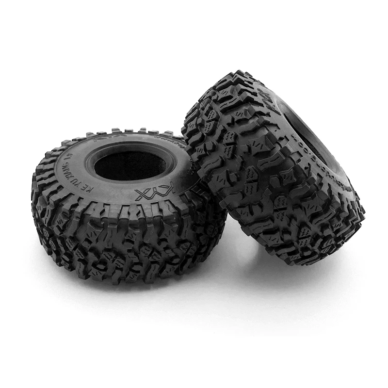 Neum&aacute;ticos de rueda de 1,9 pulgadas, 118mm x 45mm, modelo de agarre de neum&aacute;tico Rock Crawler D118mm, neum&aacute;ticos de goma con forro de esponja para coches RC 1/10-1