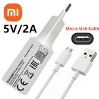 Оригинальное зарядное устройство Xiaomi Redmi Note 6 Pro, 5 В2 А, 10 Вт, адаптер для ЕС, зарядный кабель Micro Usb для телефона Redmi 7A, 6A, 5A, 4X, Note 4, 5, 6 Pro