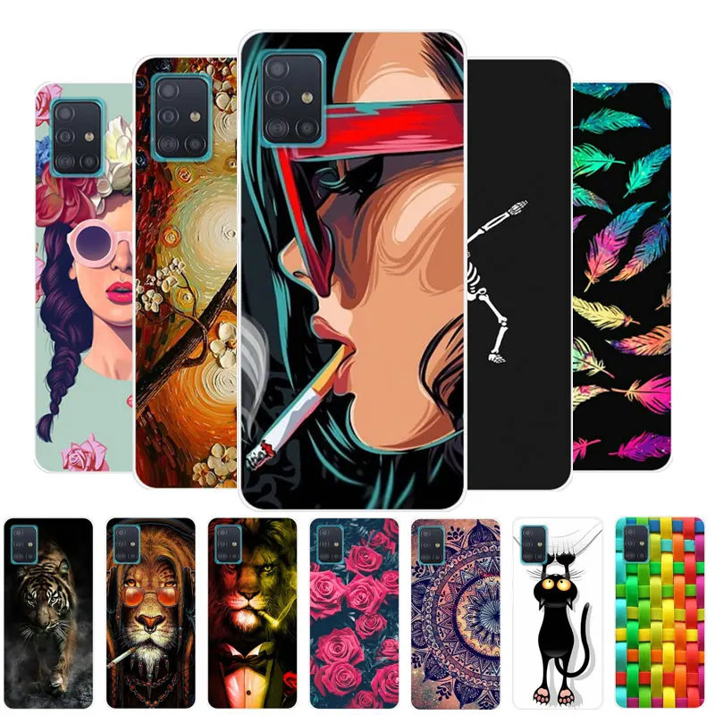 Case For Samsung Galaxy A41 Phone Silicone Soft TPU Back Cover GalaxyA41 A415F Protective A 41 Coque | Мобильные телефоны и