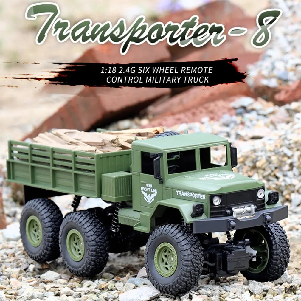 JJRC/Q69 6WD 1/18 RC Автомобиль 2,4G внедорожник военный грузовик с дистанционным управлением 10 км/ч Радиоуправляемый гусеничный альпинистский автомобиль игрушка RTR