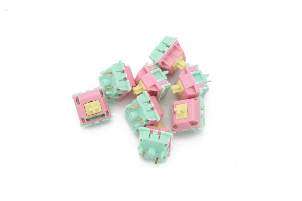 Keyfirst Gateron крем Пользовательский переключатель 4pin 5pin RGB линейный 62g force mx клон для