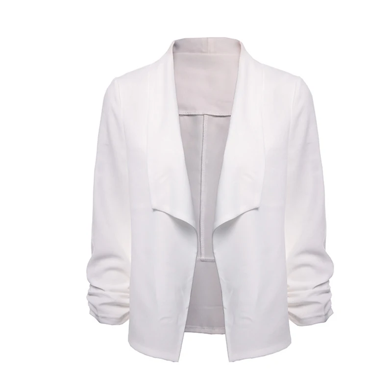 Женское базовое пальто весна 2020 новая мода Женский однотонный кардиган без