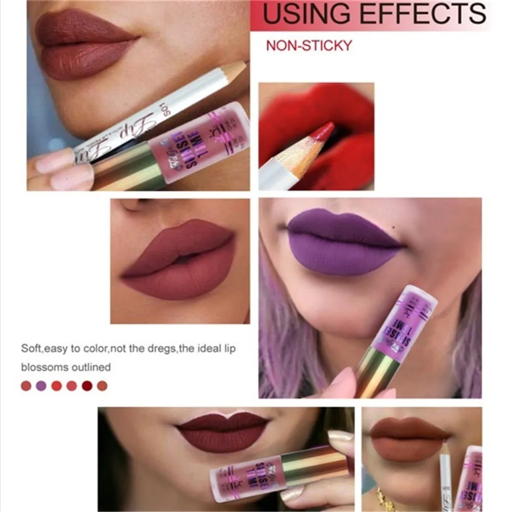 NAGETA Makeup Matte Liquid Lipstick Nude Chocolate Color Long Lasting Red Velvet Lip Gloss Korean Tint |