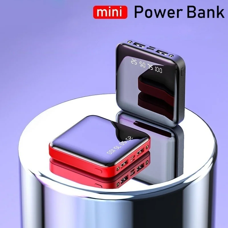 Мини 30000mAh внешний аккумулятор большой емкости зарядное устройство цифровой