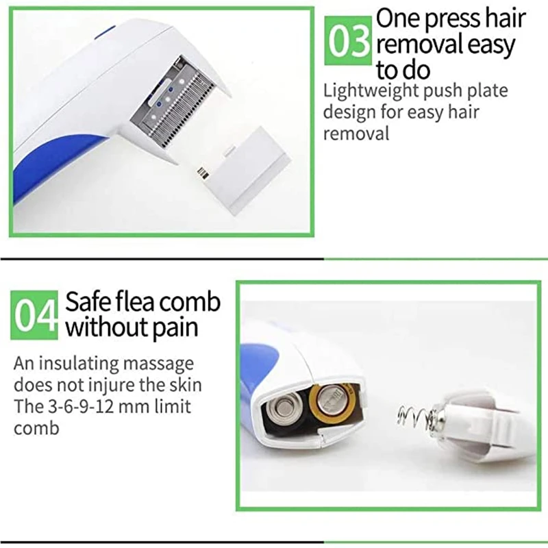 Electric Pet Flea Lice Cleaner Comb Grooming Removal Tools For Cat Dog Cleaning Brush Anti Supplies | Дом и сад