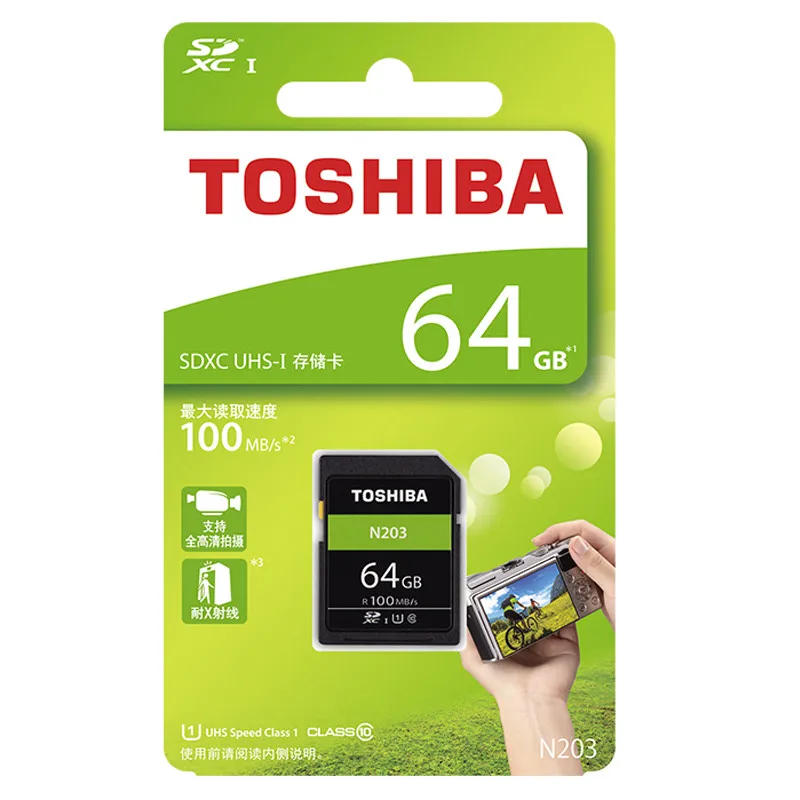 TOSHIBA SD-карта класс 10 32 ГБ 64 128 | Компьютеры и офис