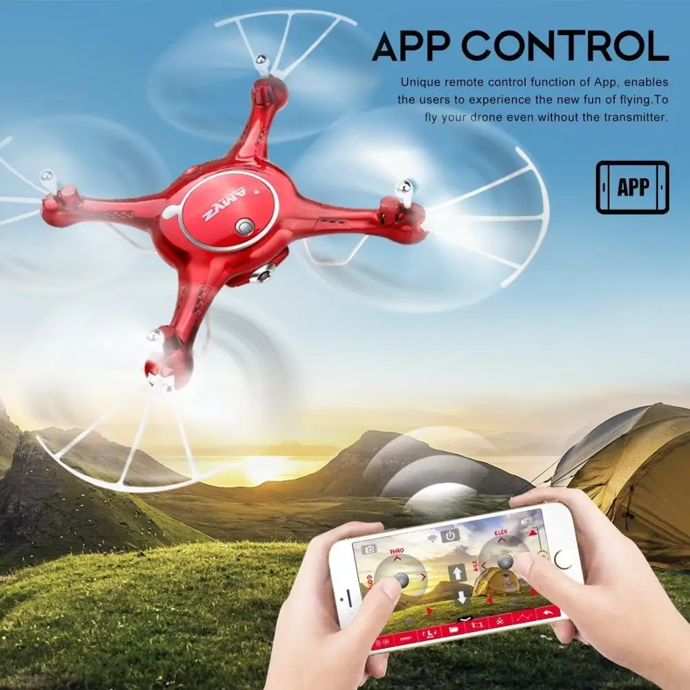 SYMA X5UW Дрон с WiFi камерой HD 720P передача в реальном времени FPV Квадрокоптер 2 4G 4CH RC