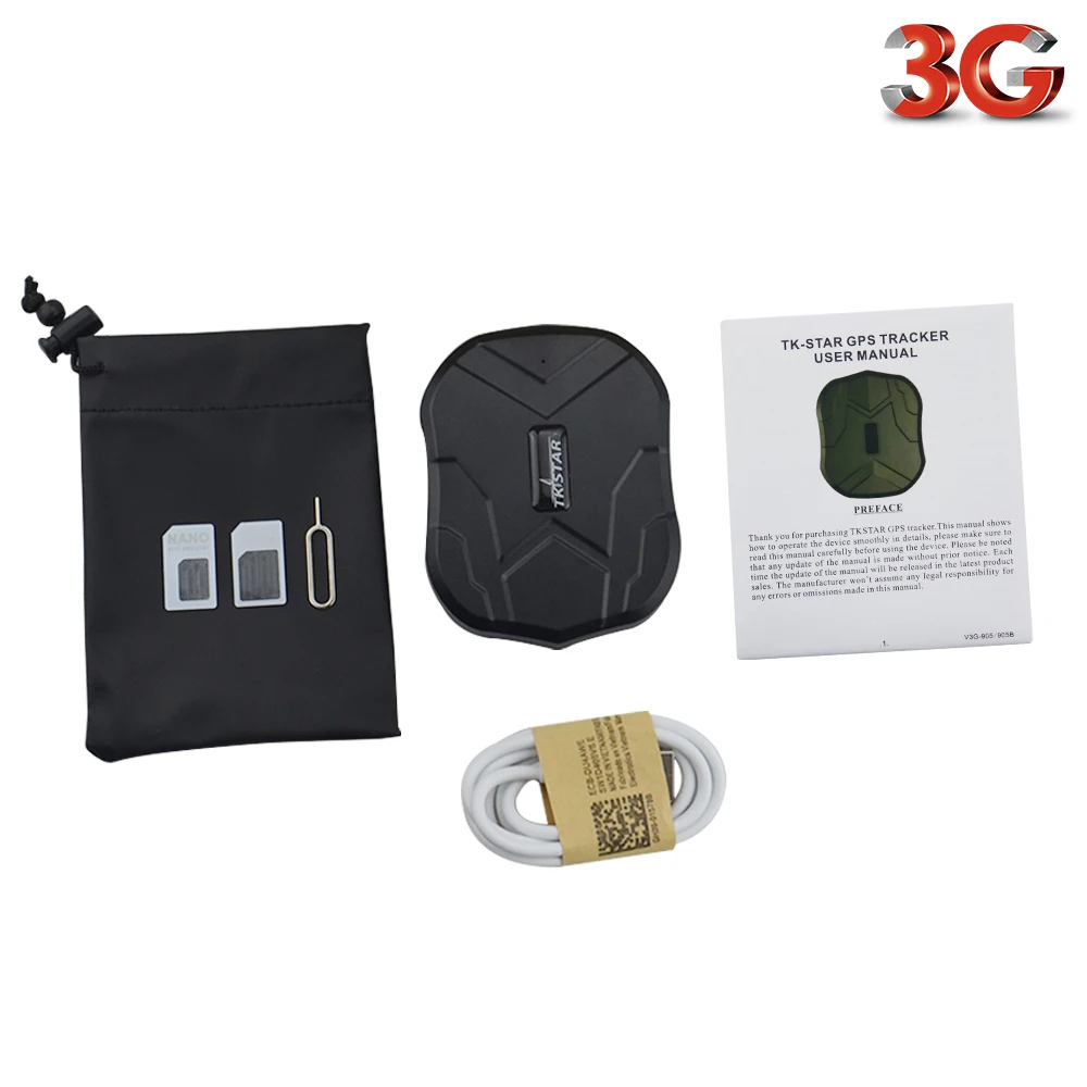 GPS-трекер 3G TK905-3G WCDMA мощный магнитный с геозоном длительное воспроизведение