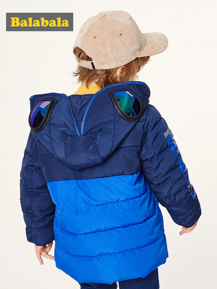 Детское хлопковое пальто для мальчиков осенне зимняя плотная куртка с капюшоном