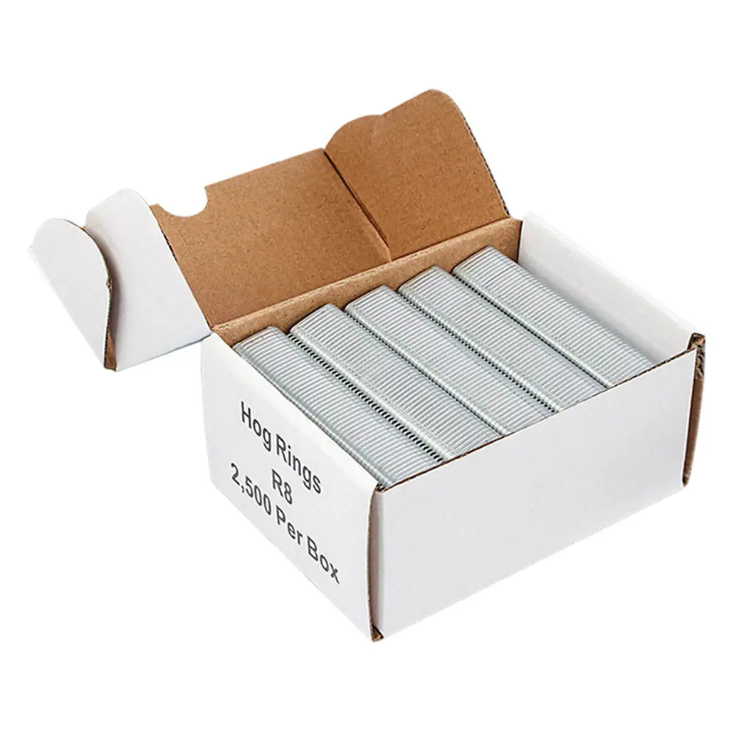 

2500x C-Type Rings Pliers Staple Nail Hardware Supplies Cage Ring for Binding Animal Pet Cages Fence Netting Mattresses