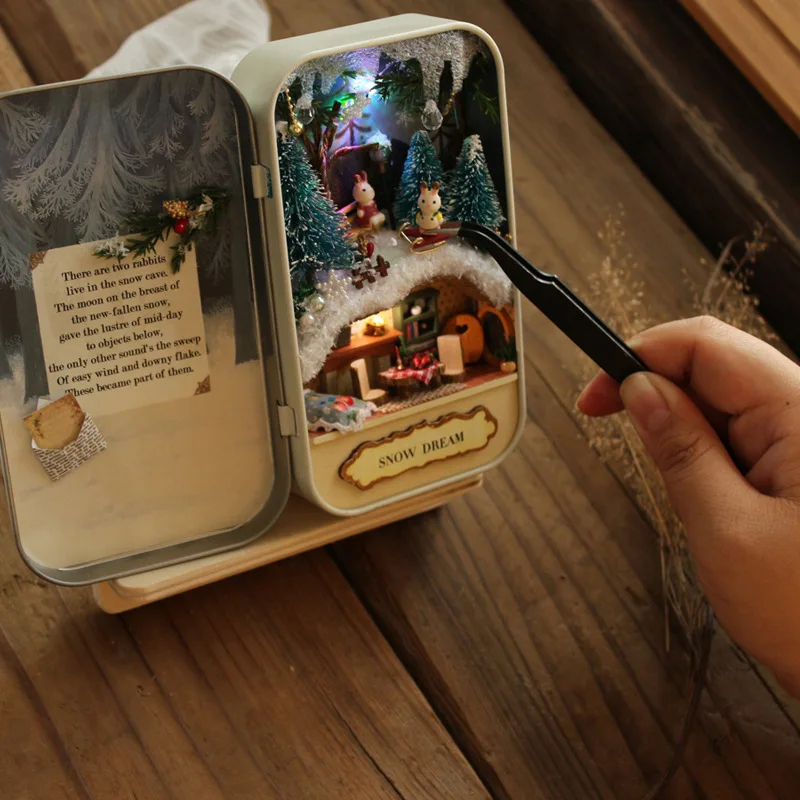 DIY коробка Кукольный домик модель миниатюрный кукольный сборные наборы 3D