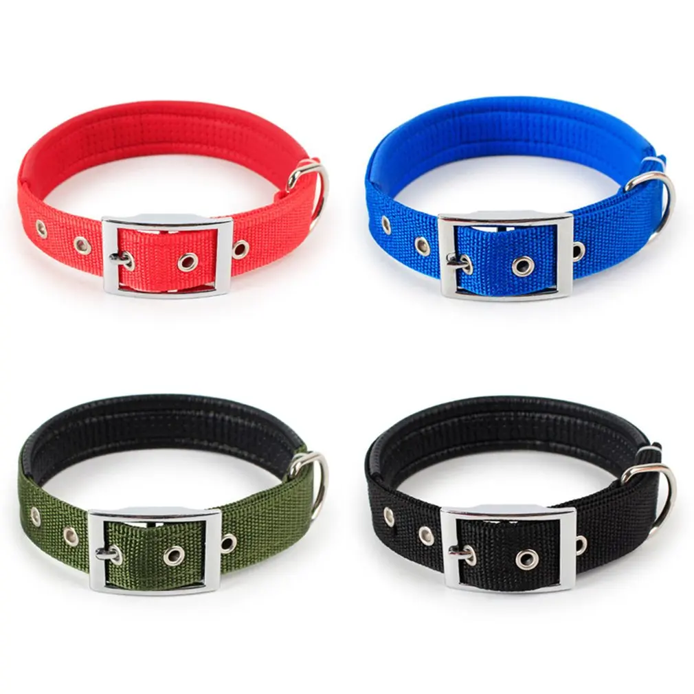 Высокое качество сплав Пряжка пенный ошейник собачий большого размера большая
