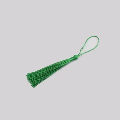 Green x200pcs 200 шт. X 8 см Терилен шелк льда бахрома ткань кисточка отделка для ремесла DIY ювелирных изделий Закладка занавес пакеты с окном украшения - Цвет: Green x200pcs