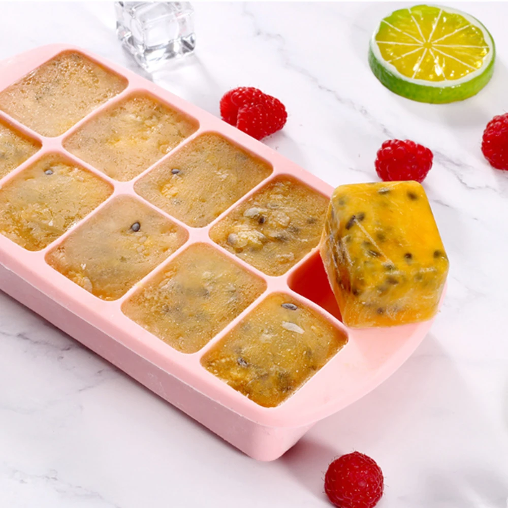 10 ячеек поднос для льда с крышкой силиконовая форма фруктов сделай сам
