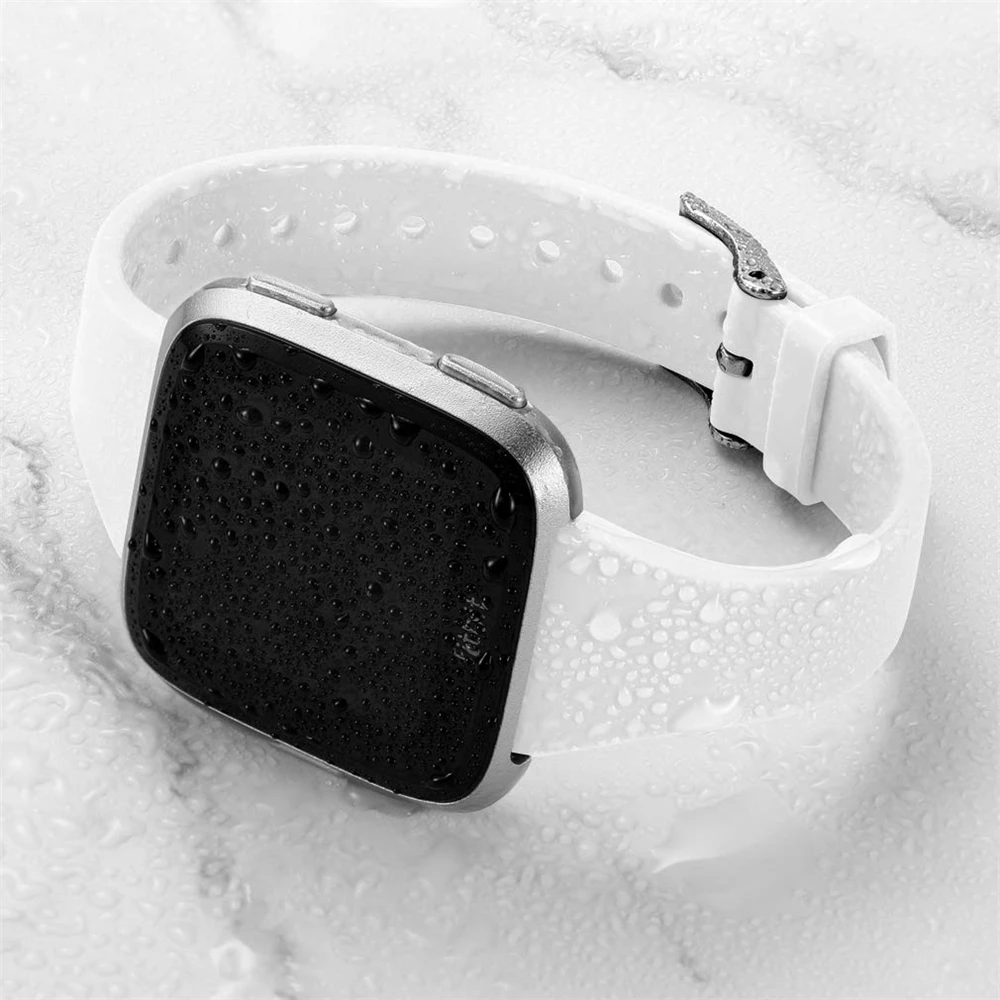 Цветной сменный мужской t Браслет для Fitbit Versa/Versa Lite тонкий узкий ремешок для часов Fitbit Versa браслет для женщин и мужчин