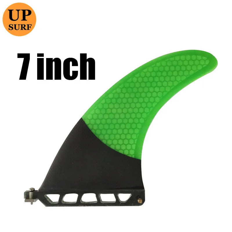 7 inch green 9 дюймов firberglass carbon один плавник " 7" " доска для серфинга sup плавник Лонгборд плавник 8 - Цвет: 7 inch green