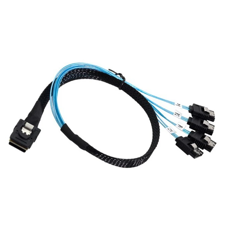 MINI SAS 36P SFF 8087–4 SATA 7P Разветвитель кабеля жесткого диска Более гибкая система