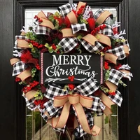30cm creative christmas door wreath decoration artificial garland wreaths home window wall christmas decoration