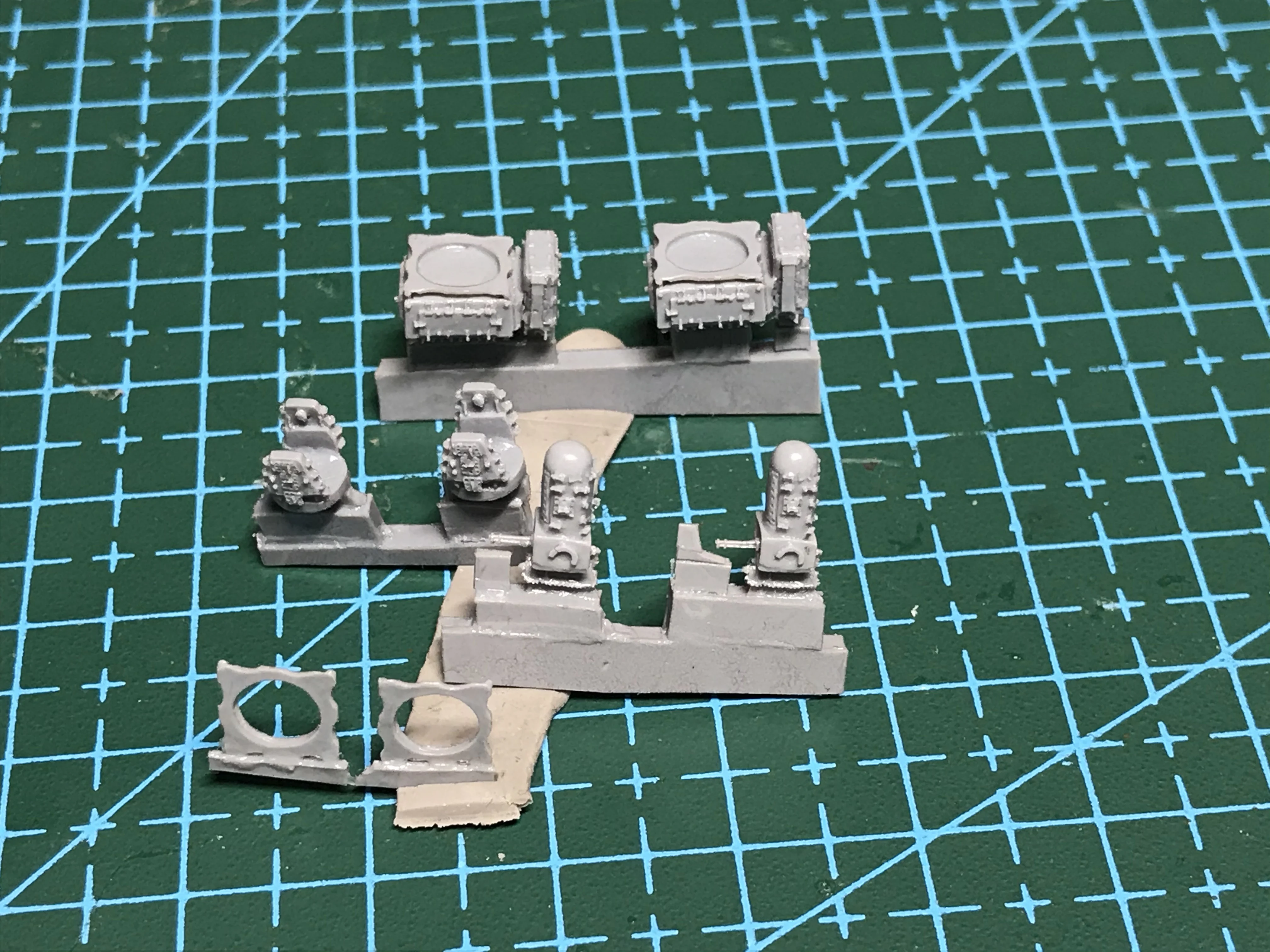 

military model accessory resin upgrade parts 1/350 Phalanx close guard gun model 2sets