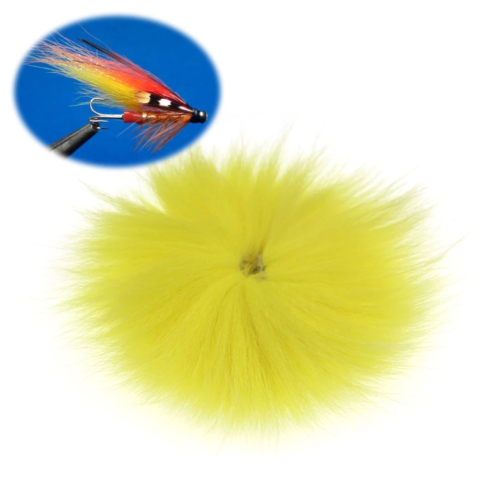 Vampfly 1PC 12 Colors Fishing Fly Tying Arctic Fox Tail Material For Knitting Streamer Flies Saltwater Fresh Water - купить по