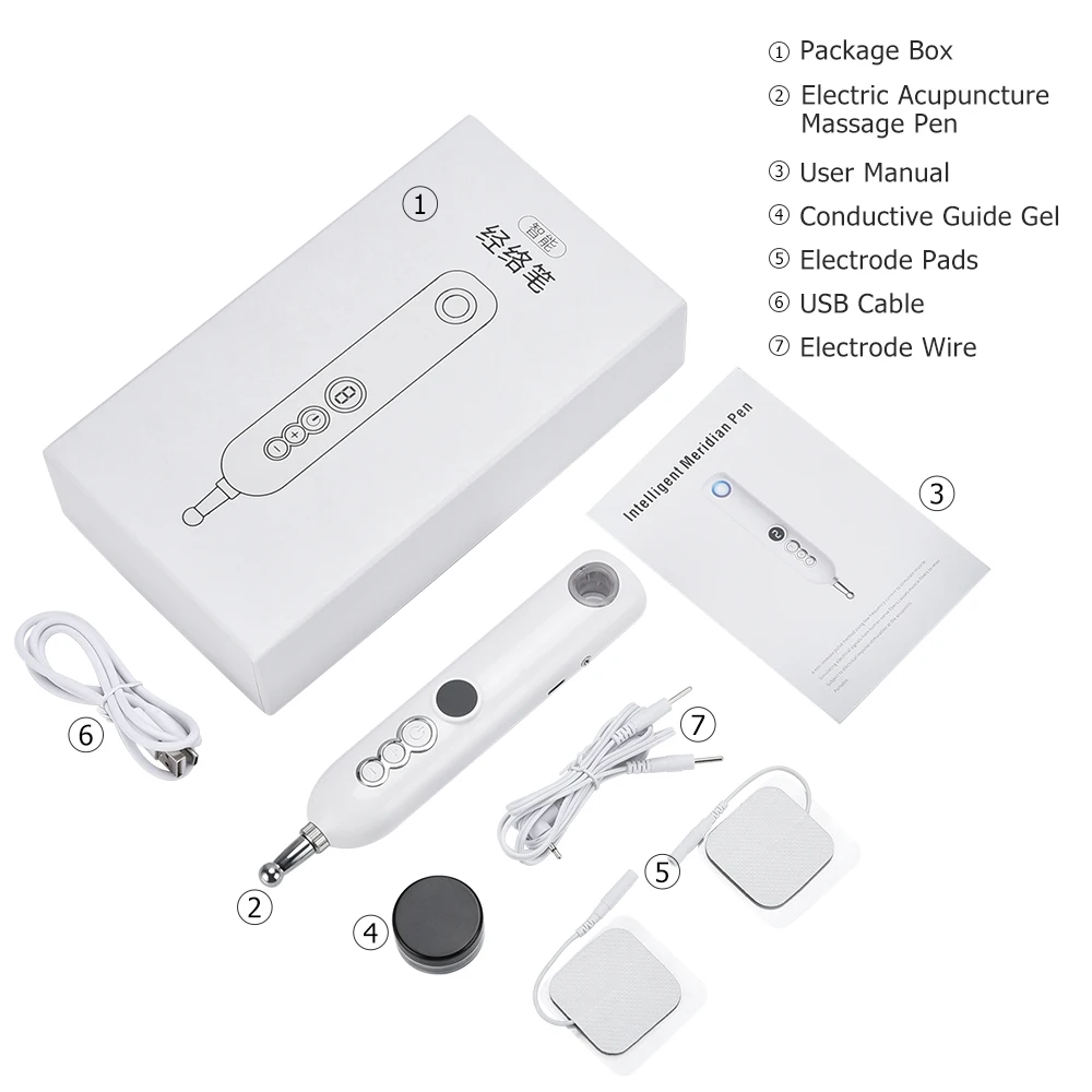 

Electronic Acupuncture Pen Electric Meridians Laser Therapy Heal Massage Pen Meridian Energy Pen Relief Pain Tools