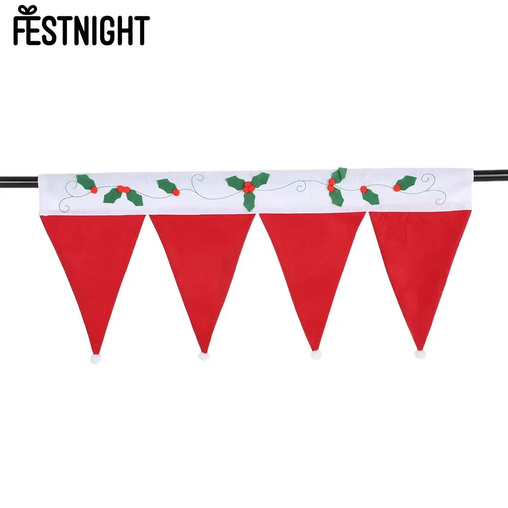 Новые милые рождественские оконные драпированные панели декоративные шторы