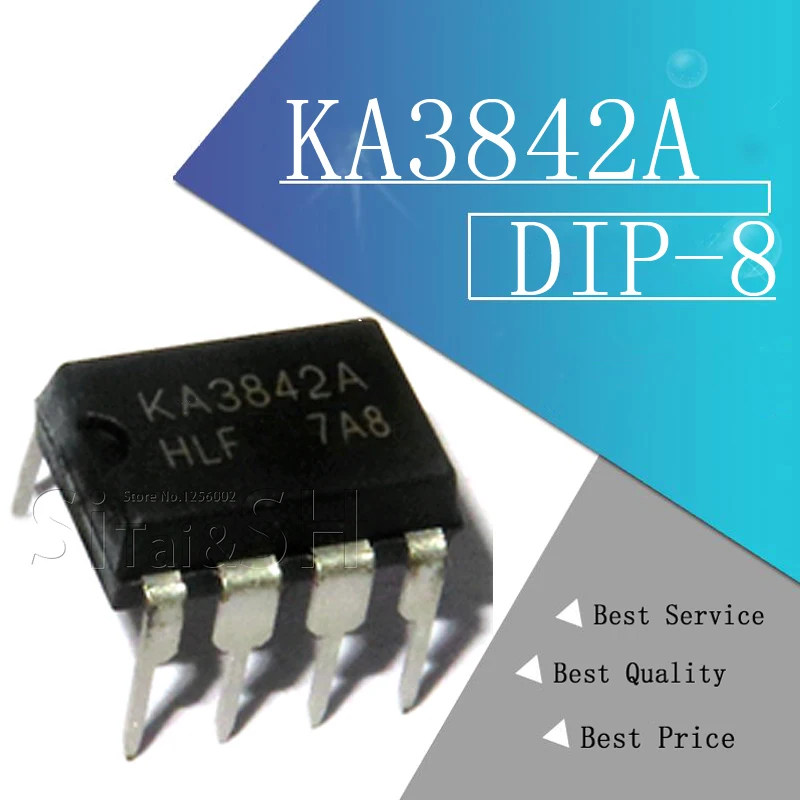 10 шт. зарядное устройство KA3842 KA3842A UC/TL3842 чип поставки IC линия коллектора DIP8