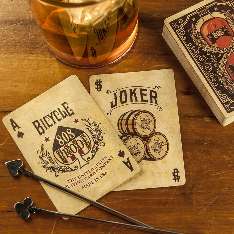 

Bicycle Bourbon 808 Proof Playing Cards Kentucky Whiskey Deck Collectible Poker Card Games Magic Tricks Props for Magician