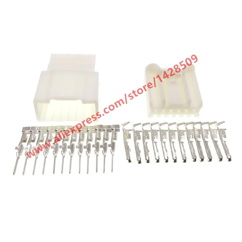 

5 Sets 12 Pin Auto Window Lifter Harness Connector Car Anti-theft Device Wire Connector Female Male For Mazda