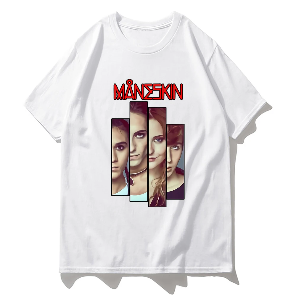 

Maneskin T Shirt 2021 New Summer Fashion Women Casual Hip Hop T-Shirt Hot Female Harajuku Kawaii Tops Tee Shirt Vintage Tshirts