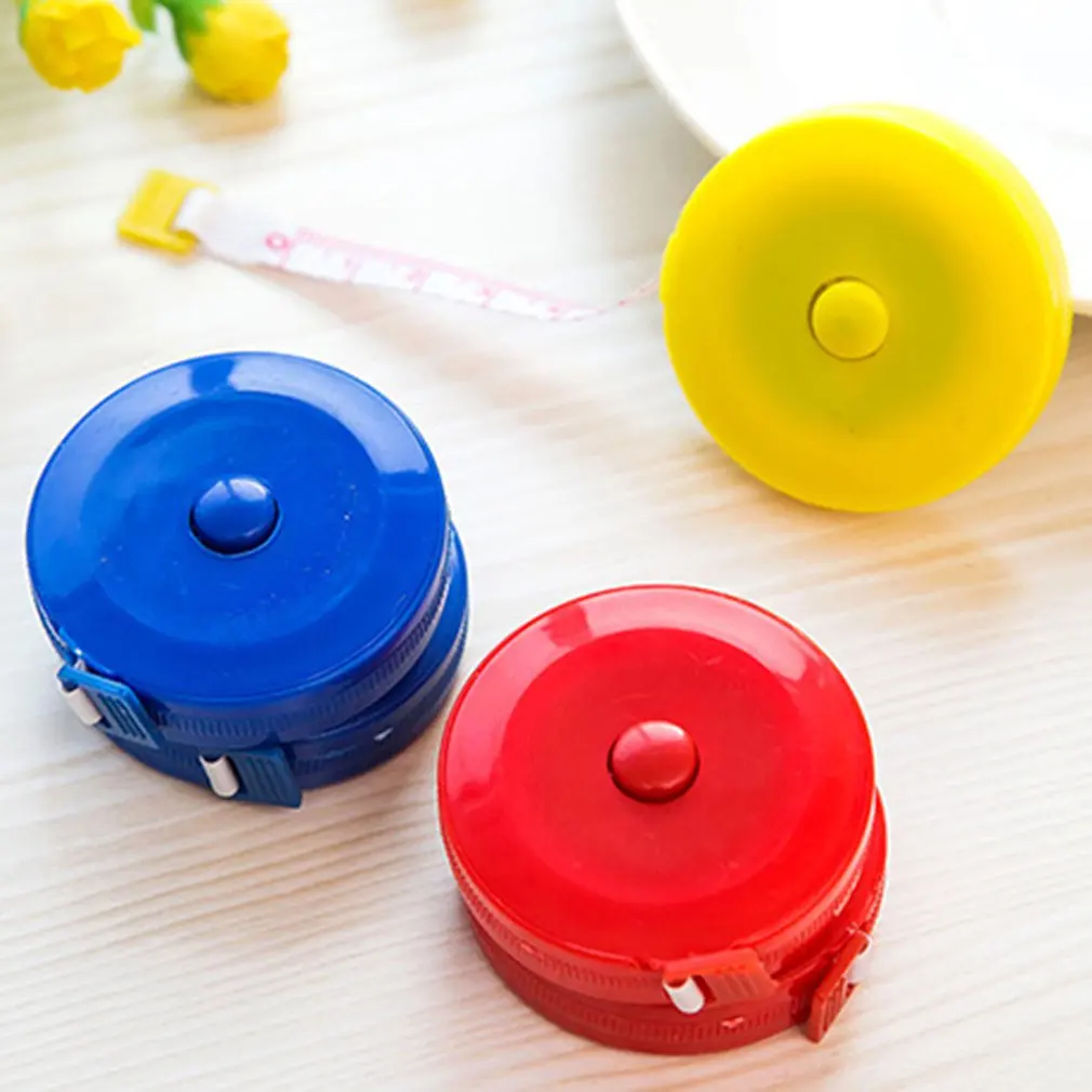 

Portable Size Candy Color Small Plastic Retractable Tape Measure Clothing Feet Soft Small Tape Rulers