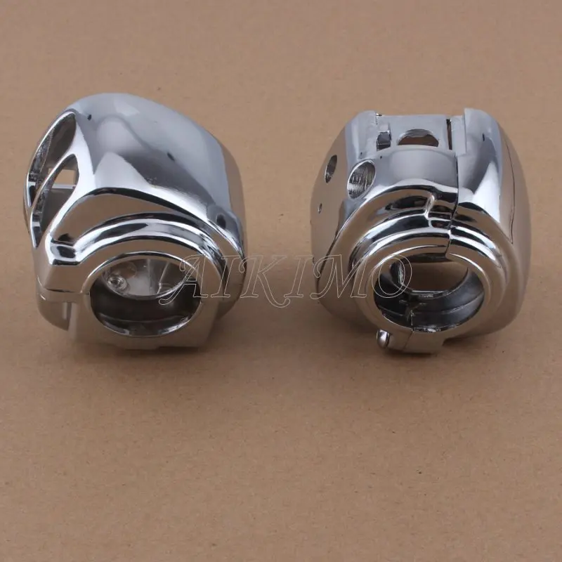 Хромированный алюминиевый чехол на руль мотоцикла для Harley Dyna Sportsters Softail V-Rod Touring