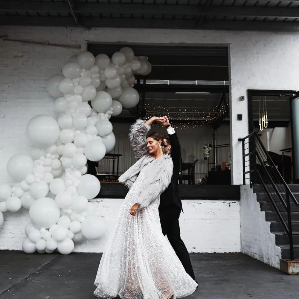 White balloon 268 шт 3" 18" Белые воздушные шары-гирлянды арочный Комплект для свадьбы помолвки юбилей, вечеринка, украшение Globos Baby Shower - Цвет: White balloon