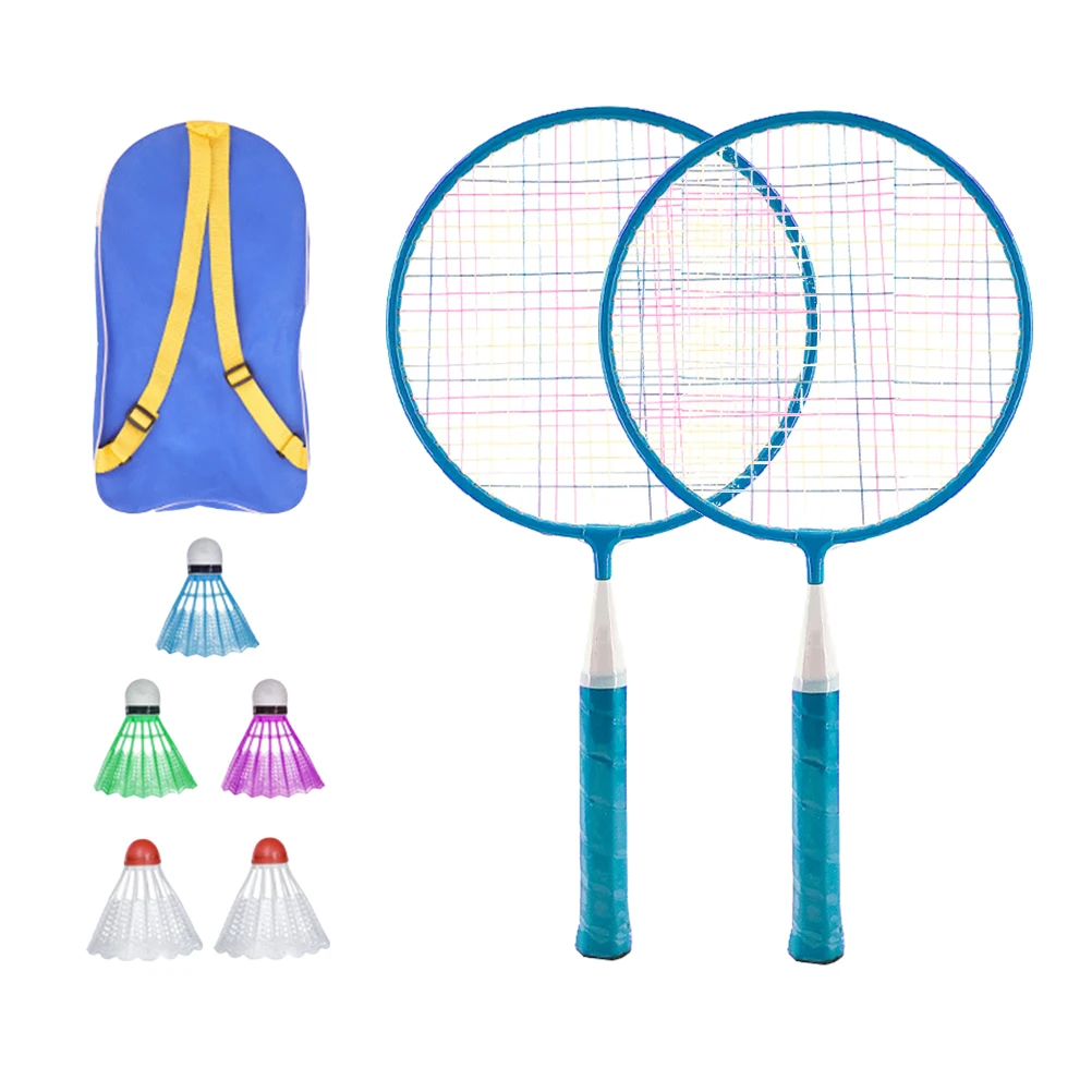 Металлические ракетки для бадминтона 1 комплект детский инструмент тренировок
