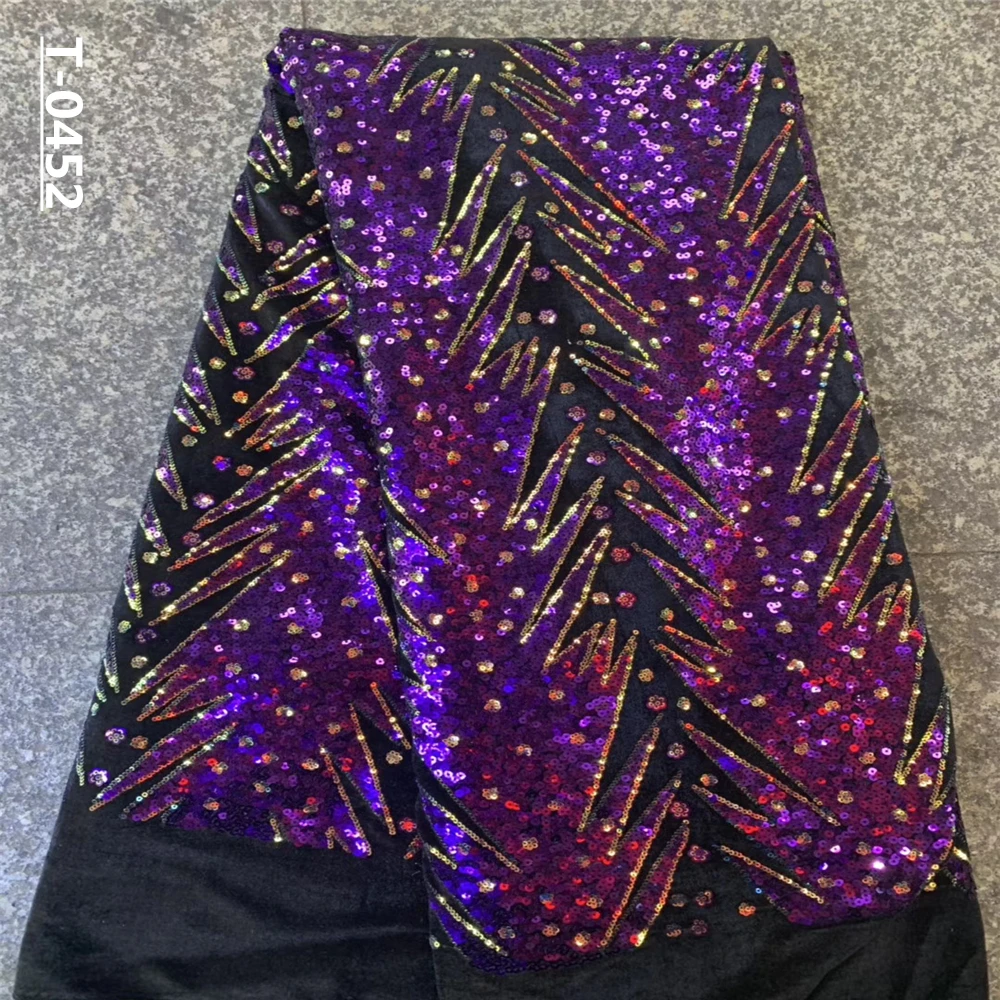 Тяжелые синие высококачественные новейшие Африканские кружева 2020 многоцветная