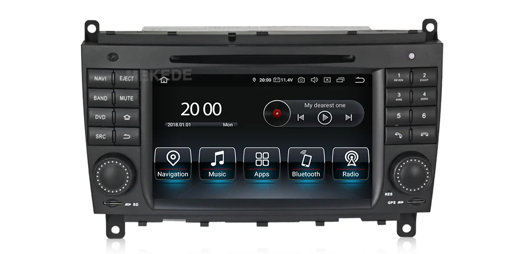 Android 9 gps навигация автомобильный dvd-плеер для Mercedes Benz CLK W209/CLS/W219 автостерео головное устройство радио магнитофон 8812 медиа