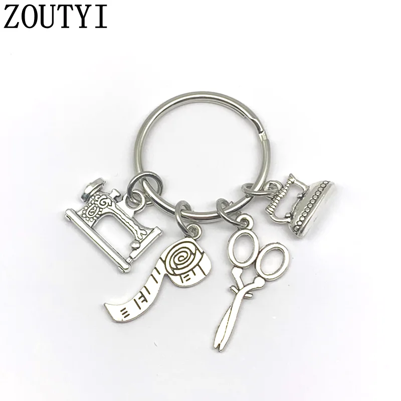 Новинка 2019 брелок для швейной машинки серебряный ключей ручной работы|Брелоки| |