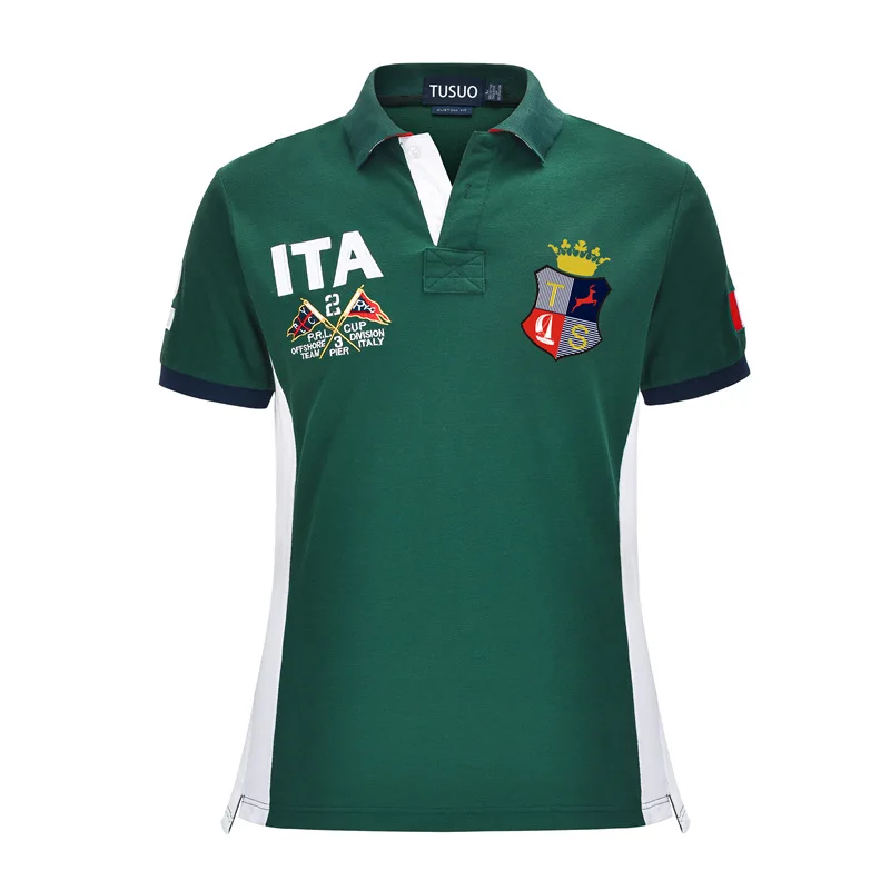 

Casual Italy Polo Shirts Men New 2021 Embroidered Polos Cotton Summer Short Camisas Men Clothing Plus Size XXL XXXL 4XL 5XL 6XL
