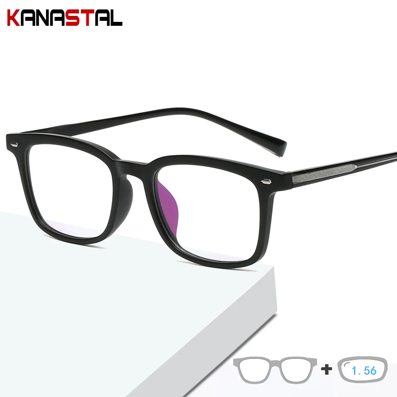 

Women Blue Light Blocking Glasses Men Myopia Eyeglasses Frames TR90 Round Face Computer Eyewear Hyperopia Reading Glasses1.56