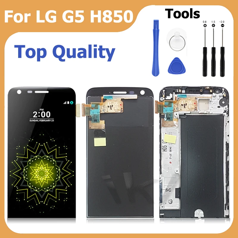 

ЖК-дисплей 5,3 дюйма для LG G5 H840 H850 H860 RS988, дигитайзер для замены H820 F700 VS987 LGUS992, экран для ремонта с рамкой