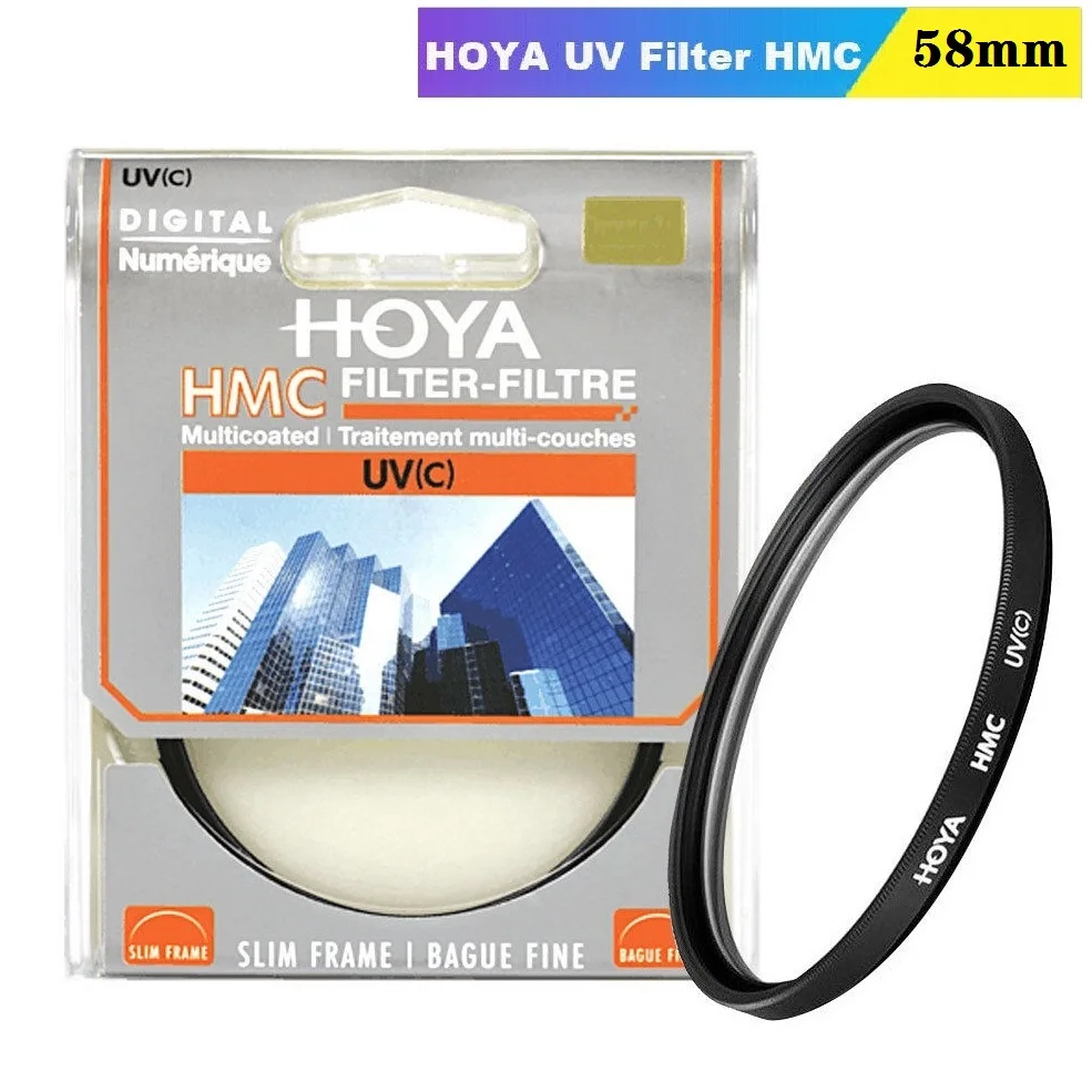 

HOYA UV(c) HMC 58mm Filter Slim Frame Digital Multicoated HMC for Nikon Canon Sony Camera Lens Protection