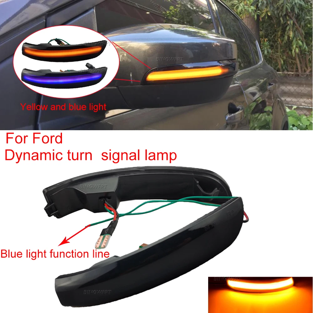 

Автомобильные аксессуары для Ford Escape Kuga II EcoSport 2013-2019, Динамический светодиодный индикатор поворота для зеркала заднего вида