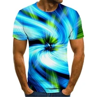 new summer hollow out big tall mens printing short sleeve round neck pullover plus size 3d t shirt custom